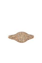Petite Pavé Pinky Ring, 18k Pink Gold with Diamonds